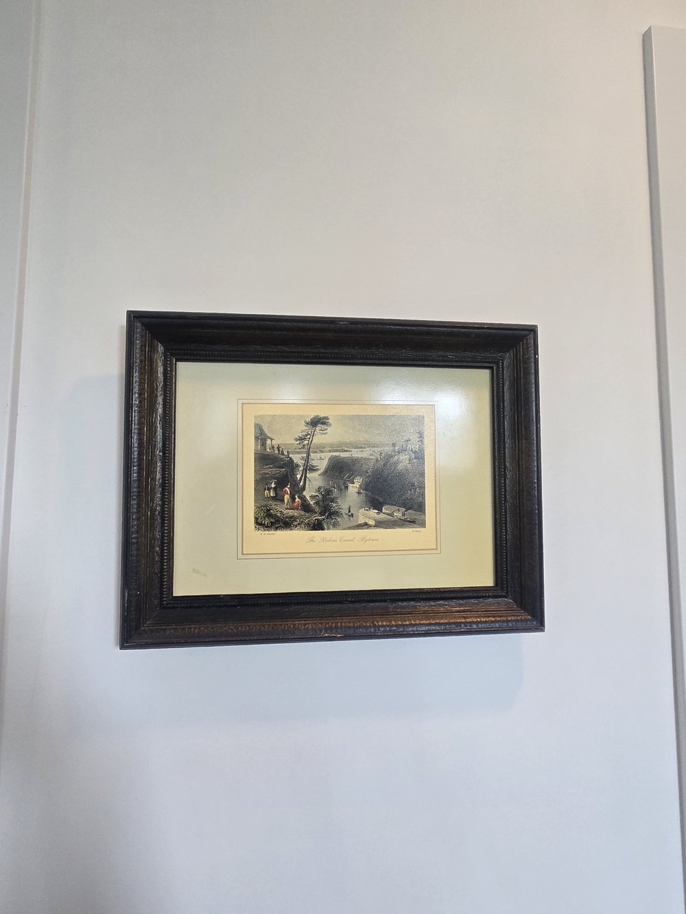 Vintage “The Rideau Canal, Bytown” Framed Art Print | Ottawa Canada